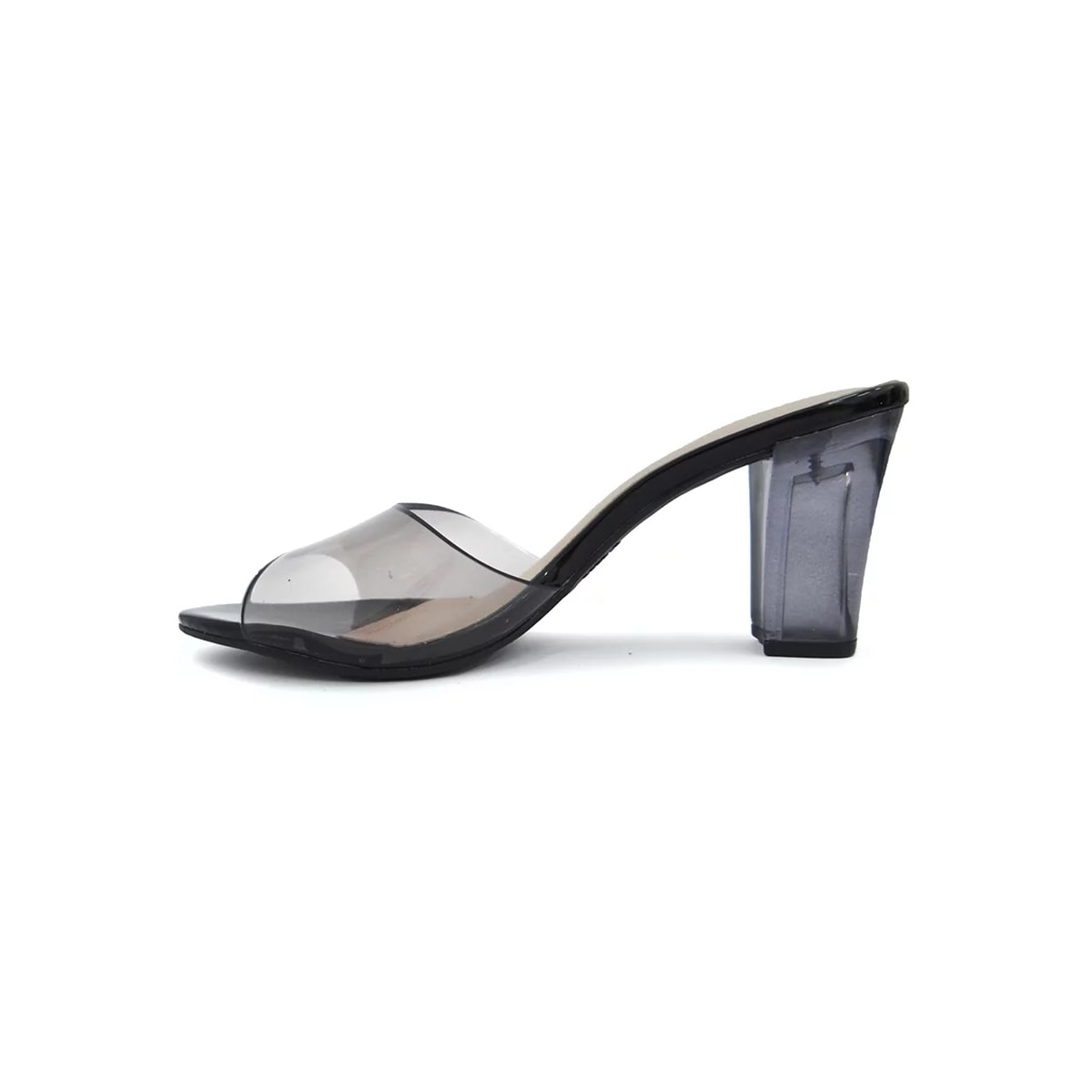 Tamanco Via Marte Feminino Salto 21-17402 Fume/Preto Tamanco Via Marte Feminino Salto 21-17402 Fume/Preto