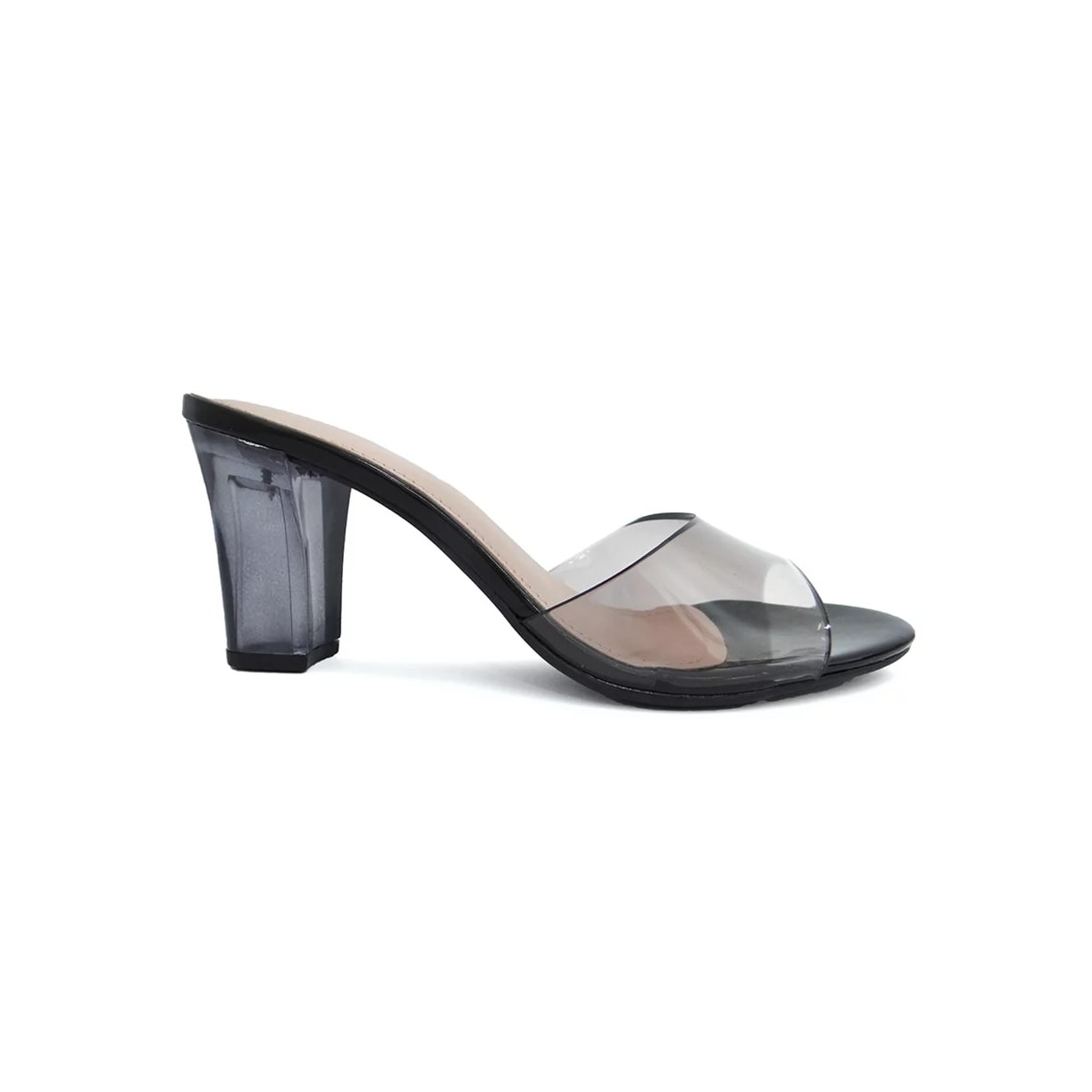 Tamanco Via Marte Feminino Salto 21-17402 Fume/Preto Tamanco Via Marte Feminino Salto 21-17402 Fume/Preto