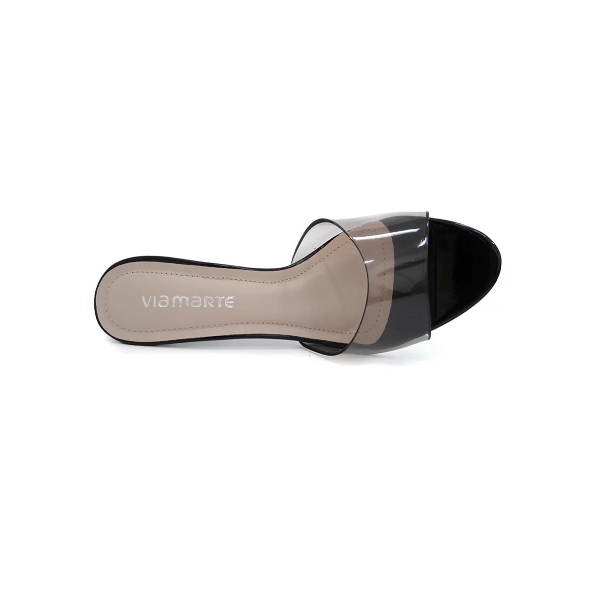 Tamanco Via Marte Feminino Salto 21-17402 Fume/Preto Tamanco Via Marte Feminino Salto 21-17402 Fume/Preto