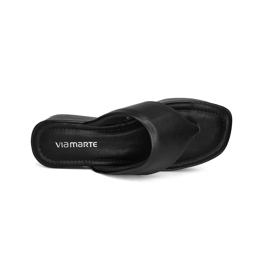 Tamanco Via Marte Flatform 23-18416 Preto Tamanco Via Marte Flatform 23-18416 Preto