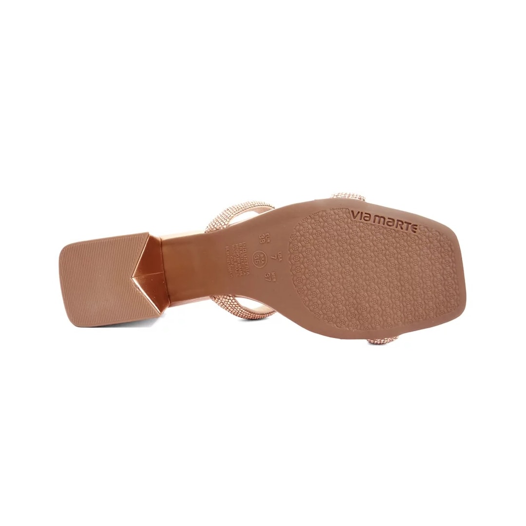 Tamanco Via Marte Salto Bloco 23-20801 Rouge