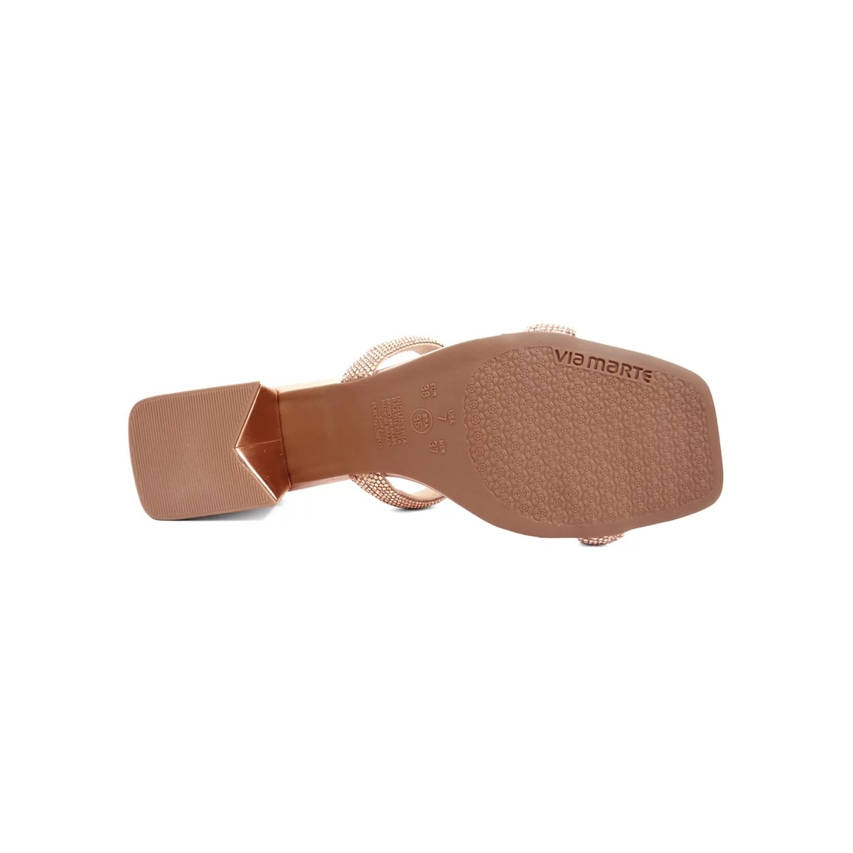 Tamanco Via Marte Salto Bloco 23-20801 Rouge