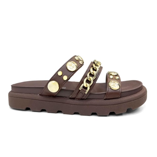 Detalhe - Tamanco Vizzano Birken 6510.102 Chocolate