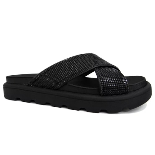 Tamanco Vizzano Birken Flatform 6459.112 Preto/Preto