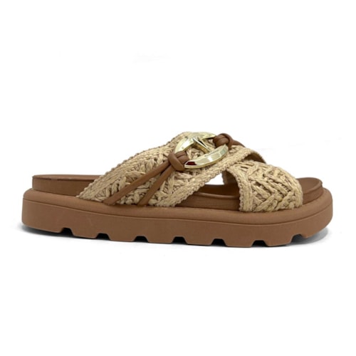 Detalhe - Tamanco Vizzano Birken Flatform 6510.121 Natural