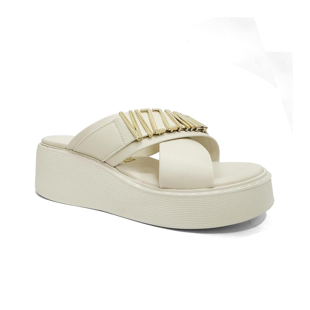 Tamanco Vizzano Birken Flatform 6525.111 Branco Off