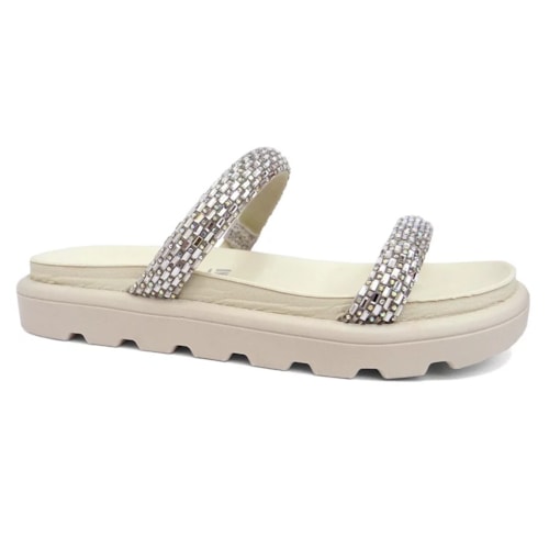 Tamanco Vizzano Papete Birken 6459.128 Branco/Cristal