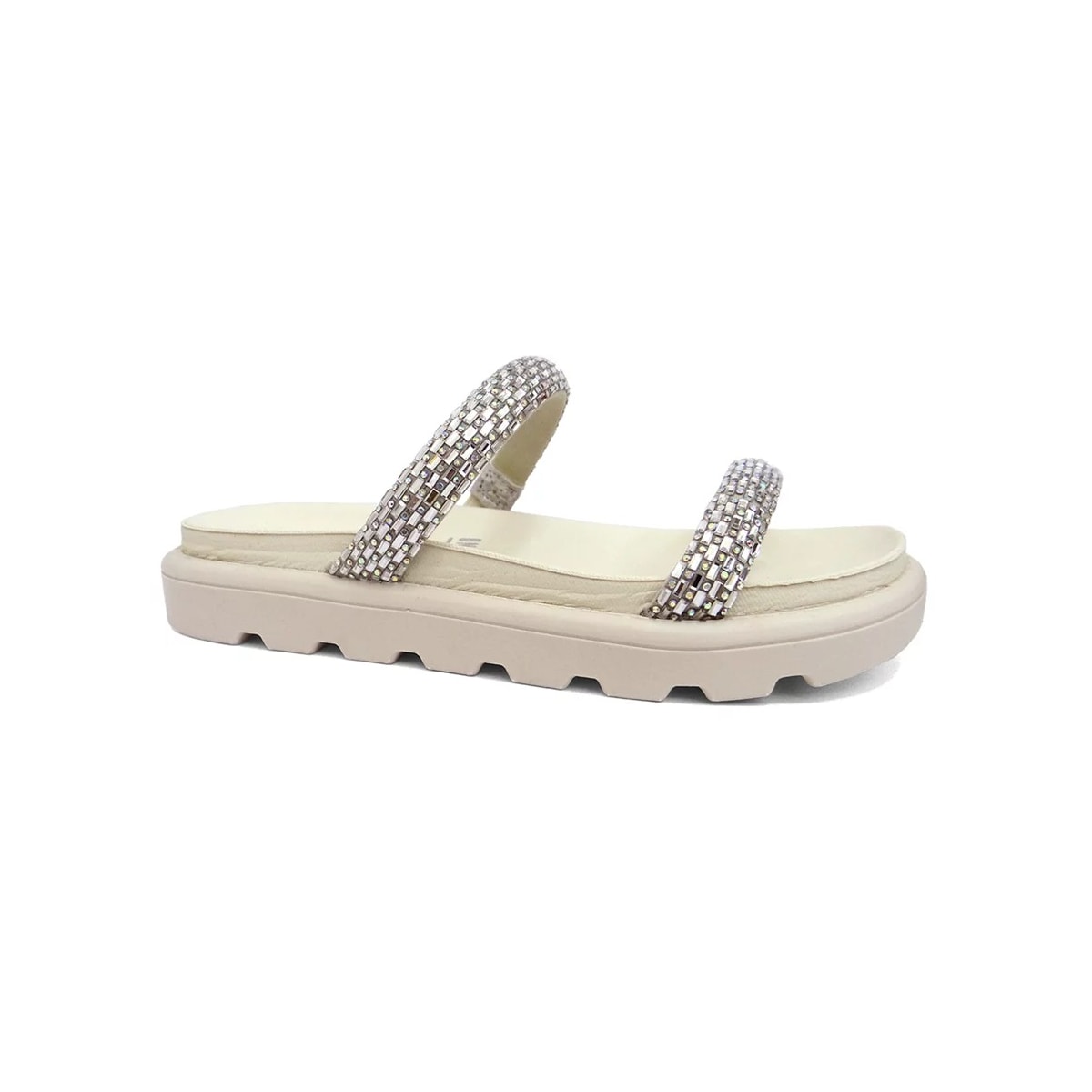 Tamanco Vizzano Papete Birken 6459.128 Branco/Cristal Tamanco Vizzano Papete Birken 6459.128 Branco/Cristal