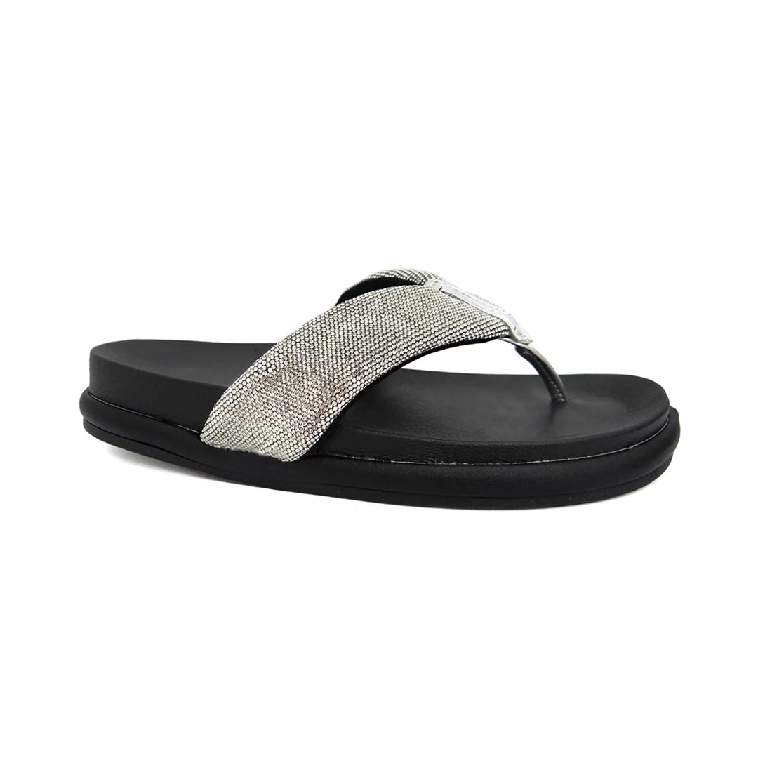 Tamanco Vizzano Papete Birken 6507.103 Preto/Prata/Cristal Tamanco Vizzano Papete Birken 6507.103 Preto/Prata/Cristal
