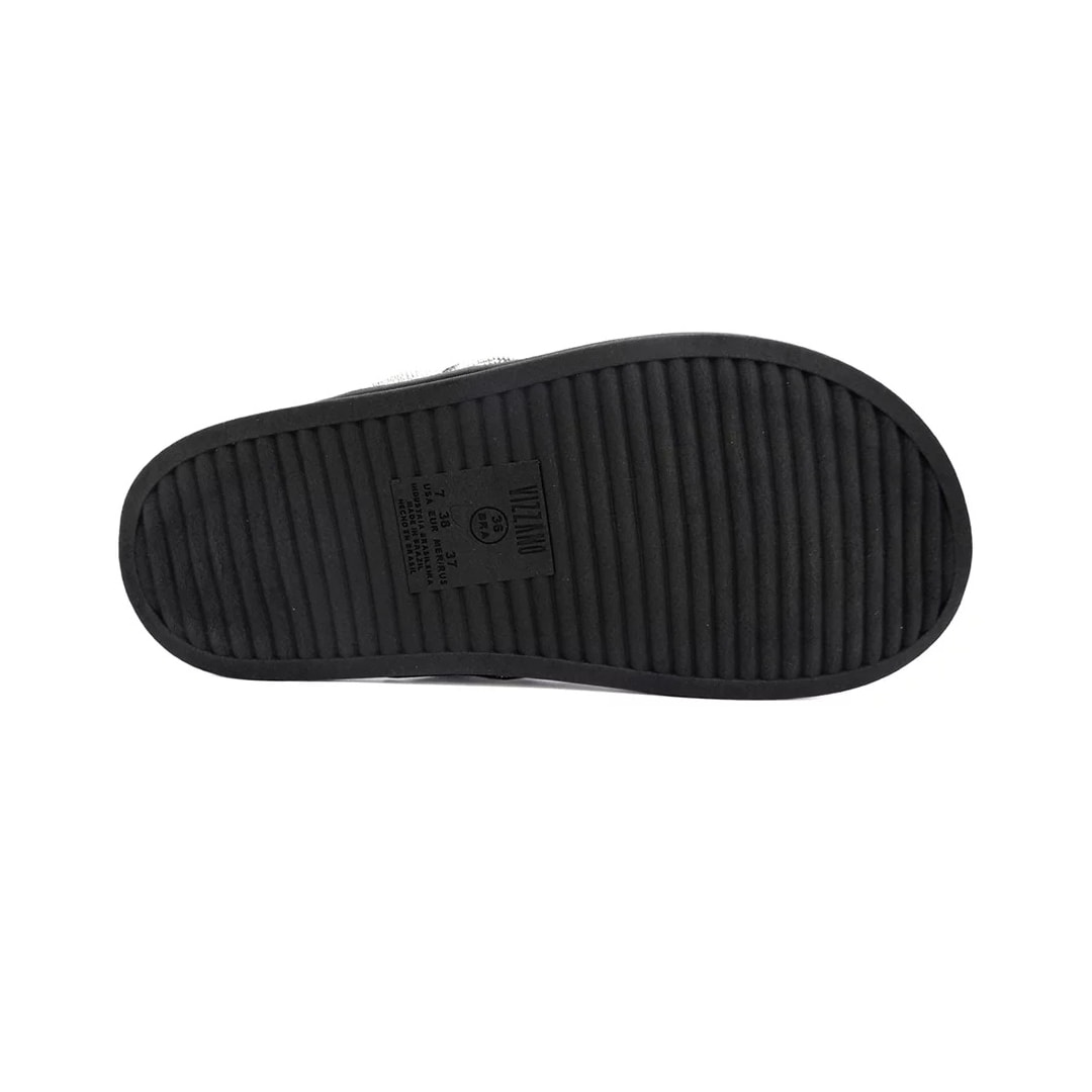 Tamanco Vizzano Papete Birken 6507.103 Preto/Prata/Cristal Tamanco Vizzano Papete Birken 6507.103 Preto/Prata/Cristal