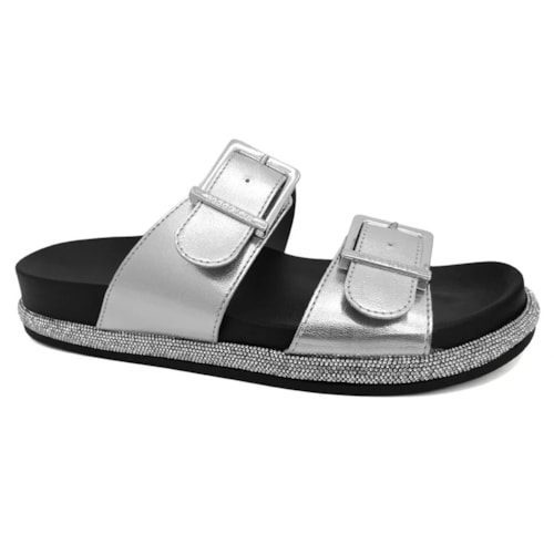 Tamanco Vizzano Papete Birken 6507.202 Prata/Preto