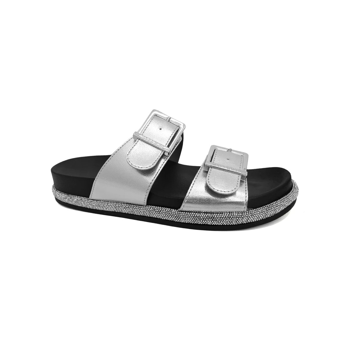 Tamanco Vizzano Papete Birken 6507.202 Prata/Preto Tamanco Vizzano Papete Birken 6507.202 Prata/Preto