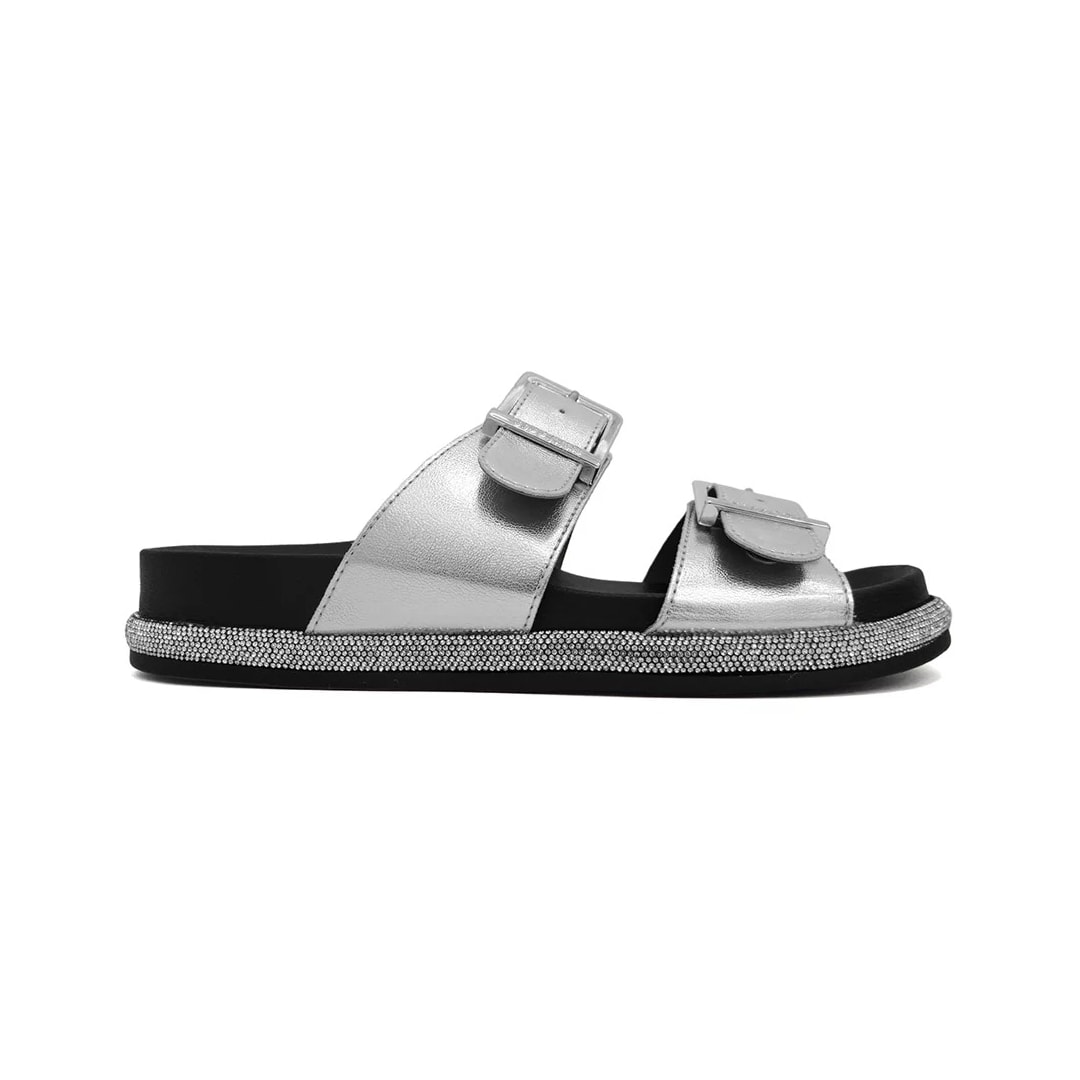 Tamanco Vizzano Papete Birken 6507.202 Prata/Preto