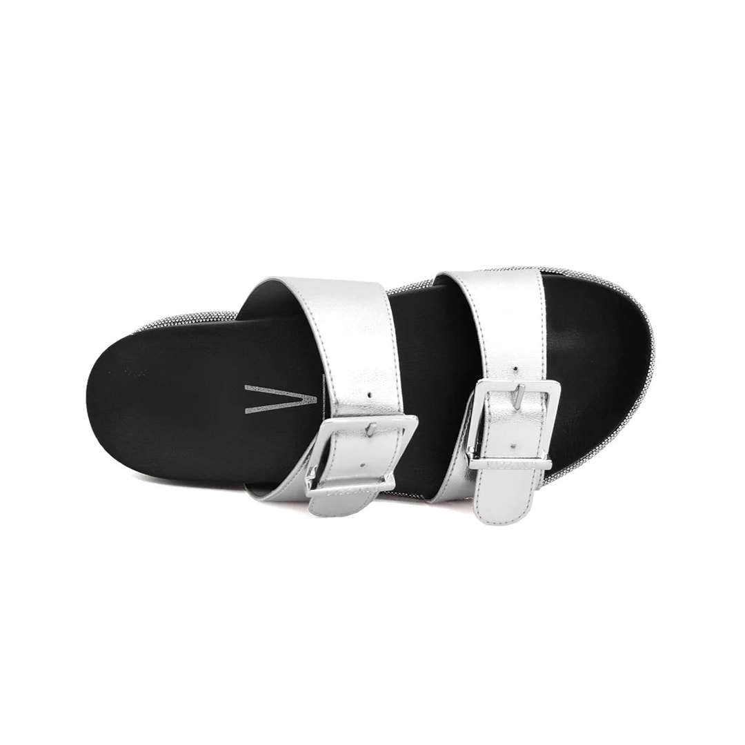 Tamanco Vizzano Papete Birken 6507.202 Prata/Preto