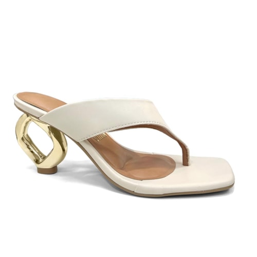 Tamanco Vizzano Salto 6592.101 Branco Off