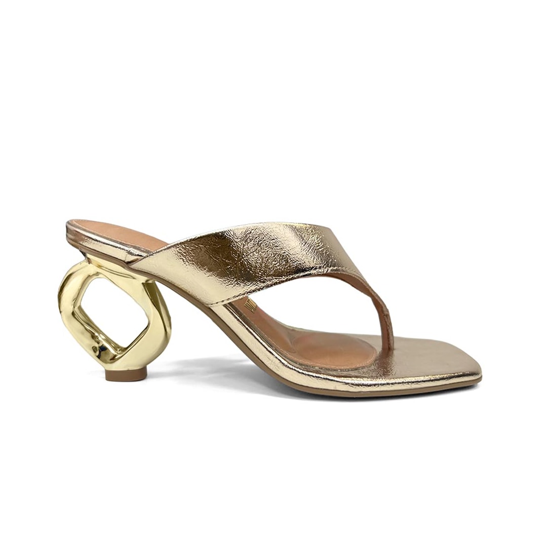 Tamanco Vizzano Salto 6592.201 Dourado