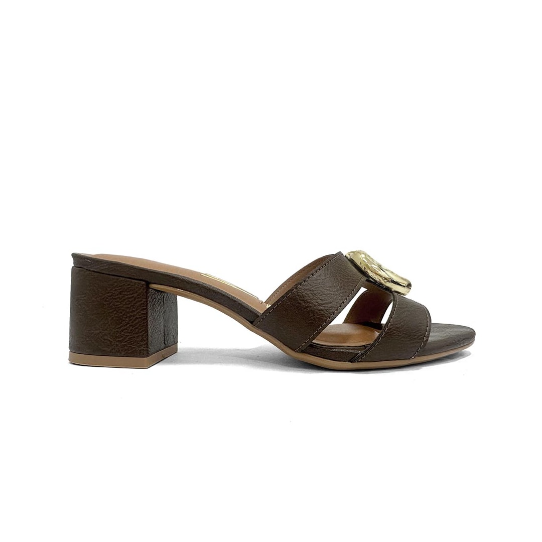 Tamanco Vizzano Salto Bloco 6291.1187 Chocolate