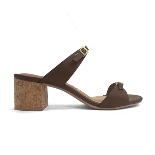 Detalhe - Tamanco Vizzano Salto Bloco 6291.1190 Capuccino