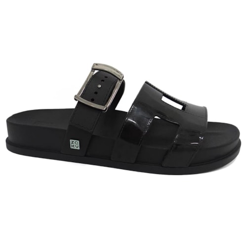 Tamanco Zaxy Grendene Connect Slide 19054 Preto