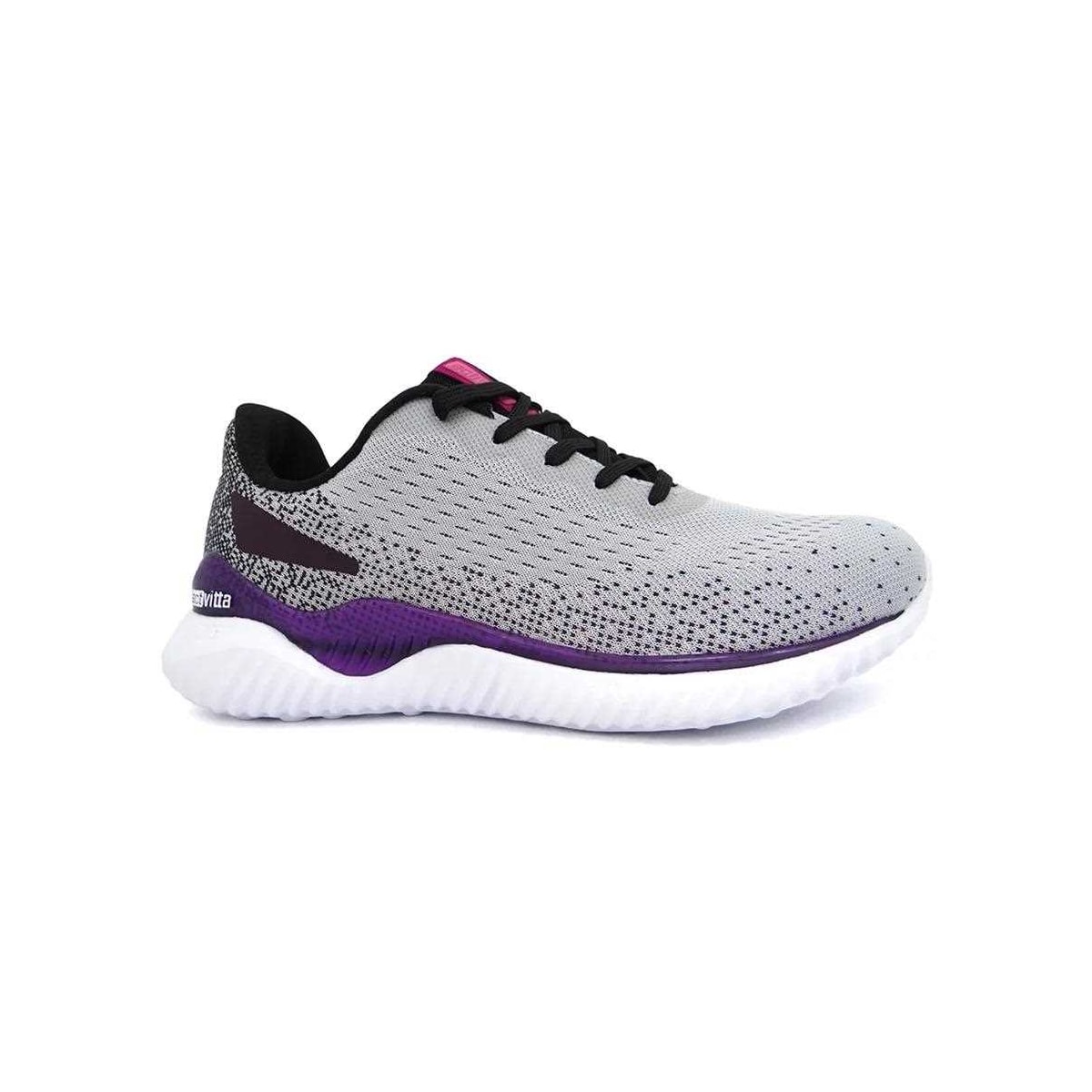 Tênis Actvitta Casual Conforto 4802.104 Cinza/Preto/Roxo Tênis Actvitta Casual Conforto 4802.104 Cinza/Preto/Roxo