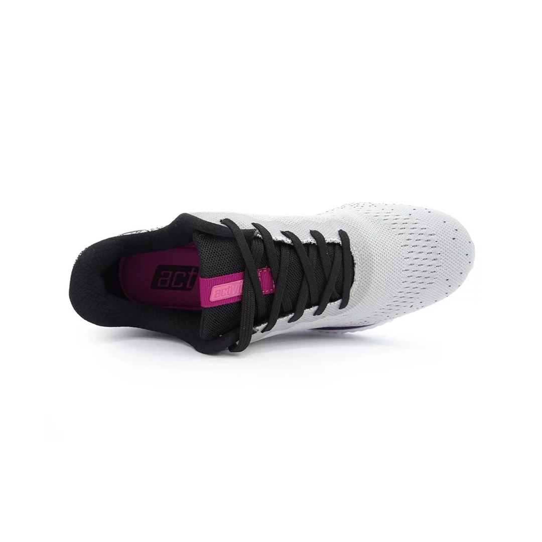 Tênis Actvitta Casual Conforto 4802.104 Cinza/Preto/Roxo