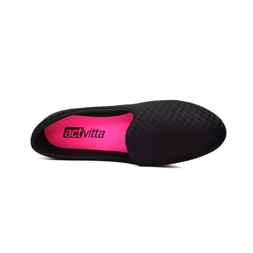 Tênis Actvitta Casual Feminino Slip-On 4202.50002 Preto
