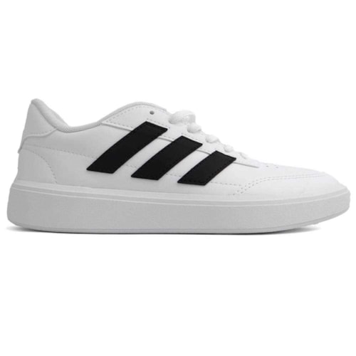 Detalhe - Tênis Adidas Casual Masculino Courtblock Jj7372 Branco