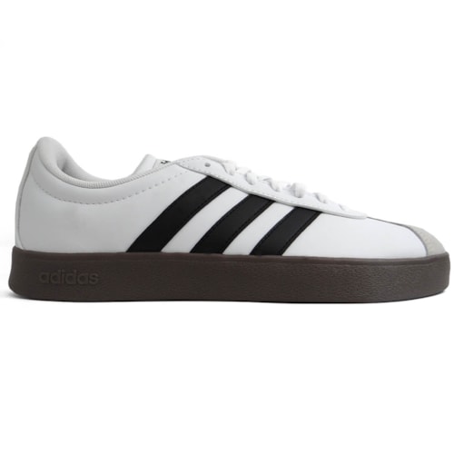Detalhe - Tênis Adidas Casual Masculino Vl Court Base Id3711 Branco
