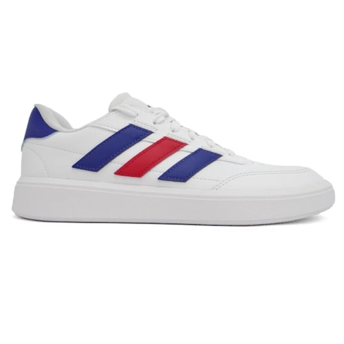 Tenis Adidas Courtblock If4032 Branco/Azul/Vermelho