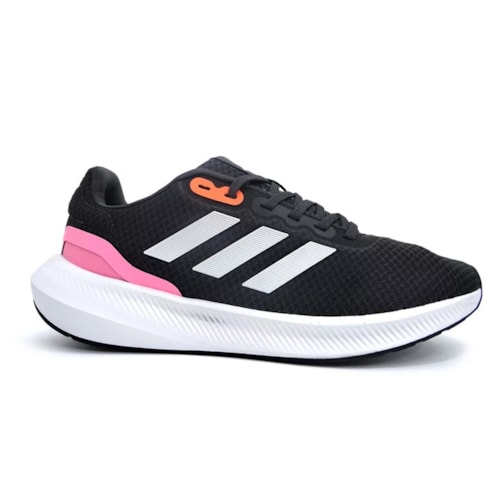 Tenis Adidas Feminino Runfalcon 3.0 Hp7564 Preto/Rosa