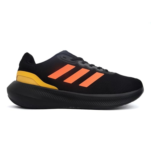 Tenis Adidas Masculino Runfalcon 3.0 Hp7545 Preto/Laranja