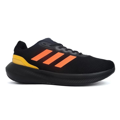 Tenis Adidas Masculino Runfalcon 3.0 Hp7545 Preto/Laranja