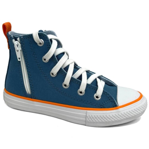 Tênis All Star Casual Cano Alto Lona Ck0909 Chuck Taylor Azul Escuro