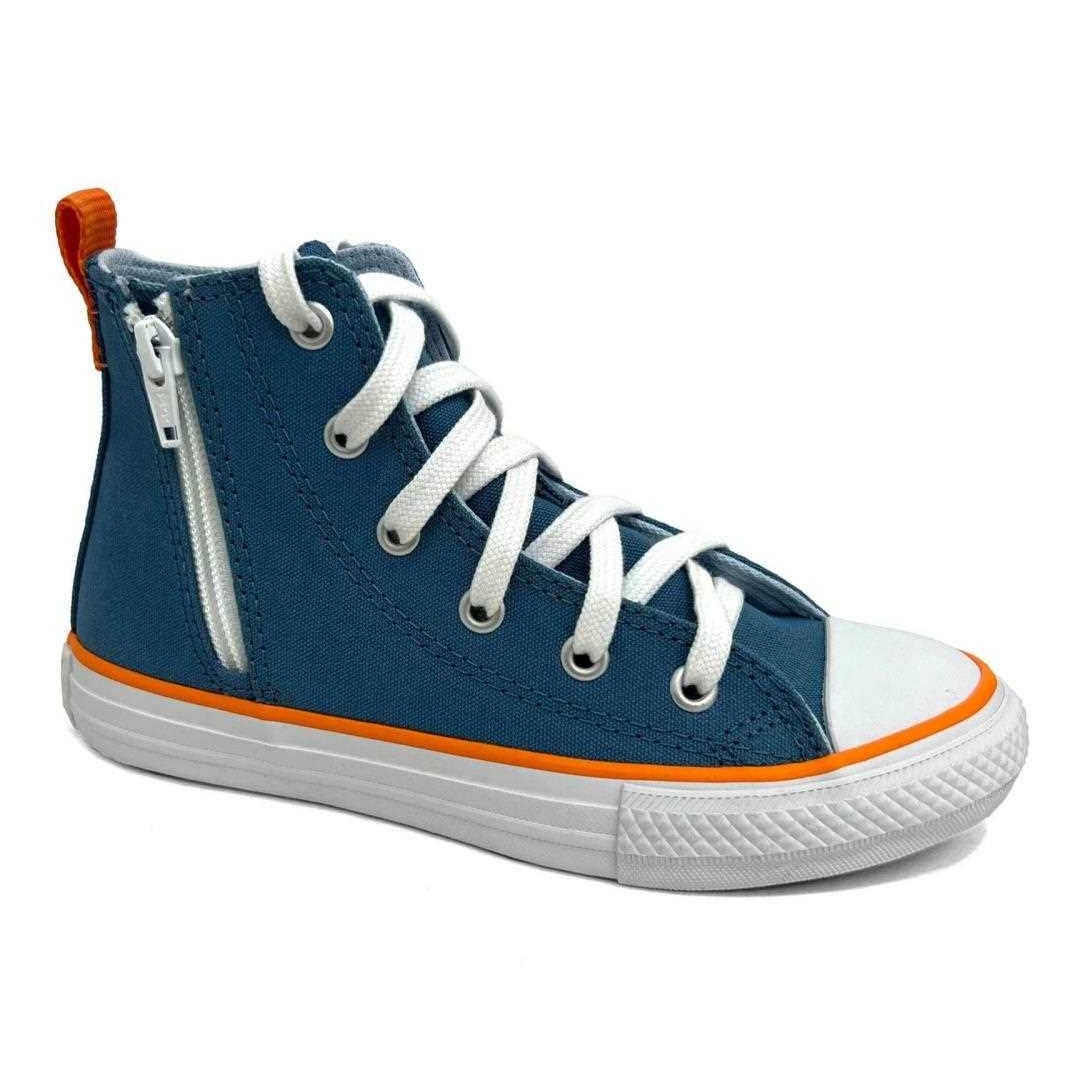 Tênis All Star Casual Cano Alto Lona Ck0909 Chuck Taylor Azul Escuro