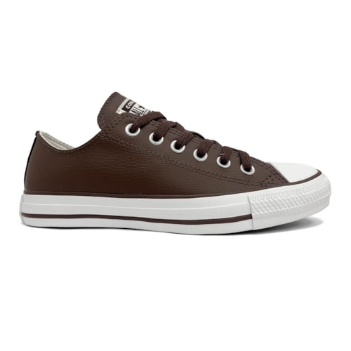 Detalhe - Tênis All Star Casual Ct045 Chuck Taylor Marrom