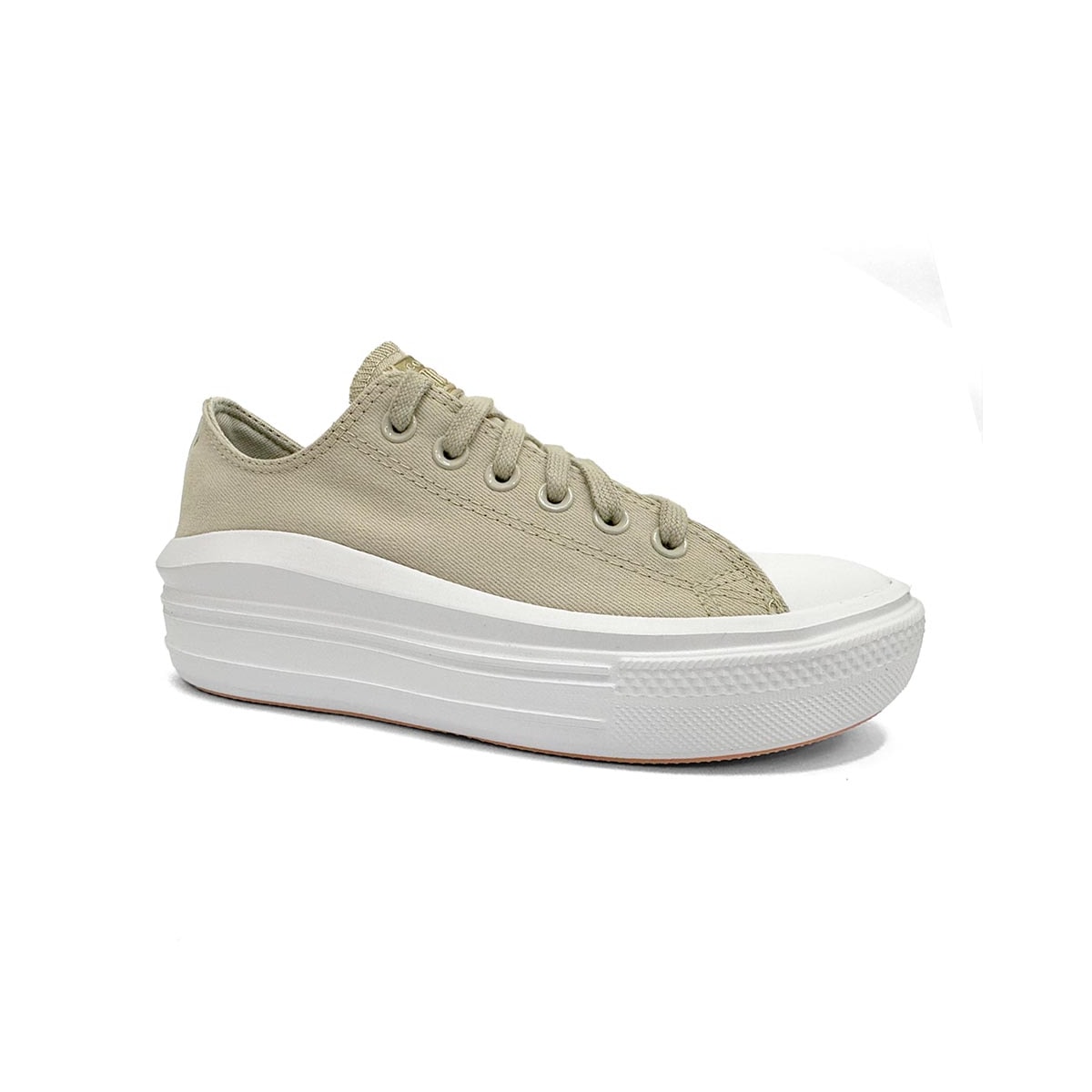 Tênis All Star Chuck Plataforma Feminino Ct1616 Bege Claro Tênis All Star Chuck Plataforma Feminino Ct1616 Bege Claro