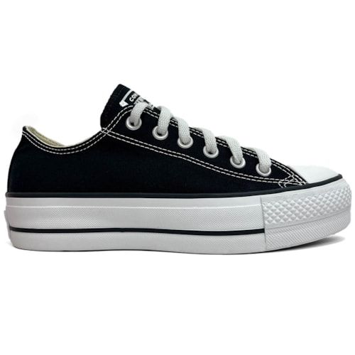 Detalhe - Tênis All Star Chuck Platform Ct0495000 Preto/Branco