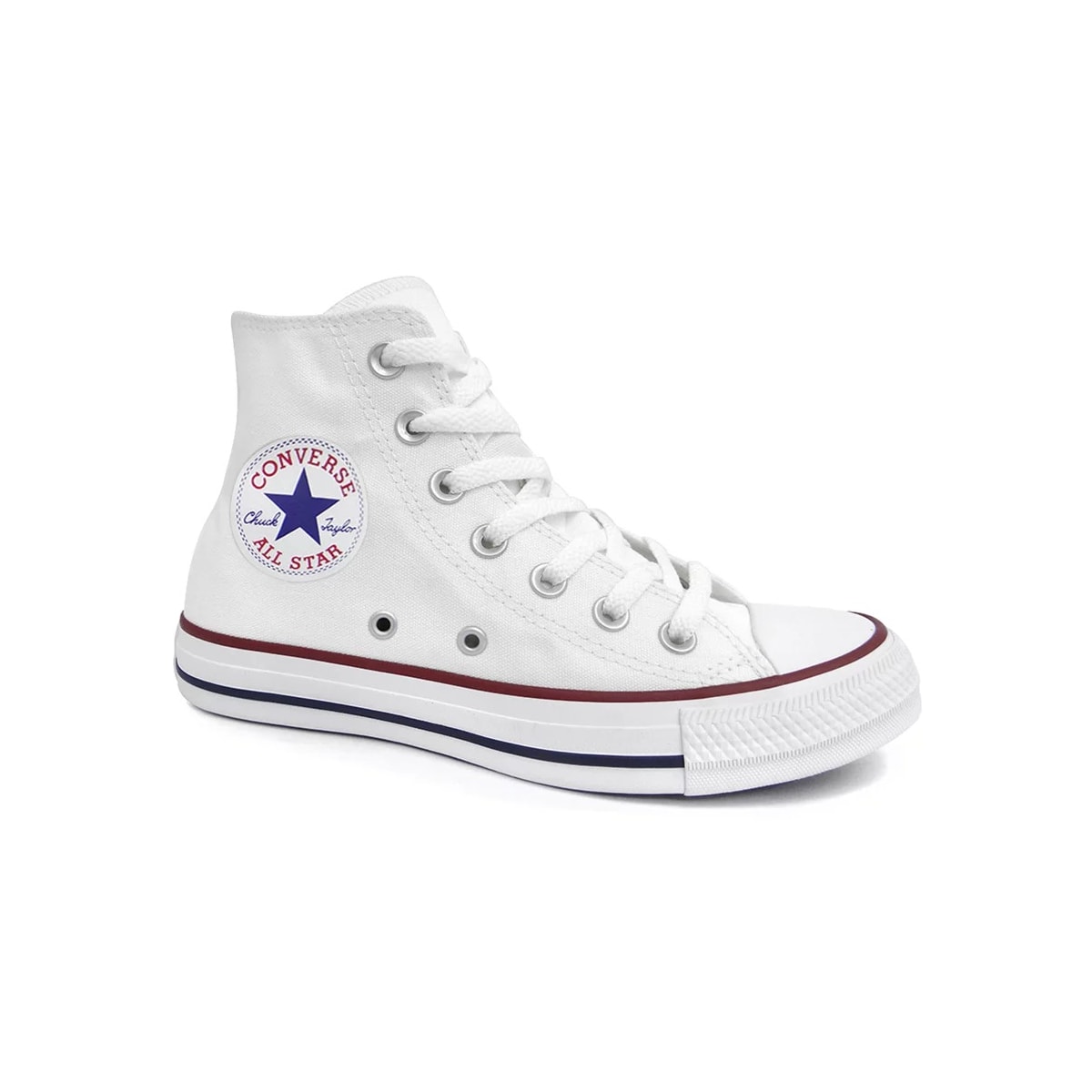 Tênis All Star Chuck Taylor CT0004 Branco/Branco/Marinho Tênis All Star Chuck Taylor CT0004 Branco/Branco/Marinho