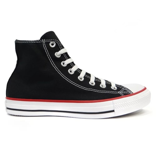 Detalhe - Tênis All Star Chuck Taylor CT0004 Preto/Vermelho/Preto