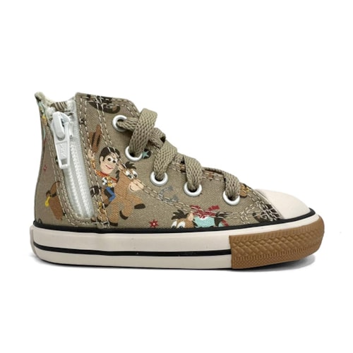 Detalhe - Tênis All Star Chuck Taylor Lona Ck1547 Toy Story Verde