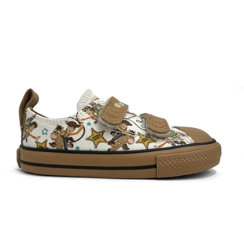 Detalhe - Tênis All Star Chuck Taylor Lona Ck1549 Toy Story Marfim