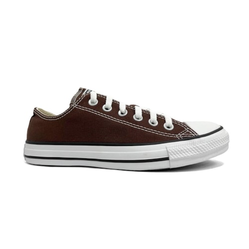 Detalhe - Tênis All Star Chuck Taylor Seasonal Ct0420 Marrom/Branco