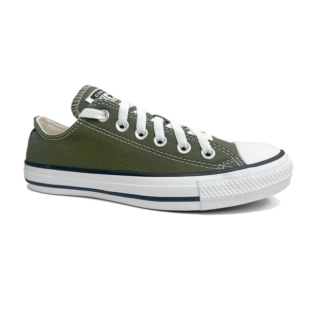 Tênis All Star Chuck Taylor Seasonal Ct0420 Verde Oliva Tênis All Star Chuck Taylor Seasonal Ct0420 Verde Oliva