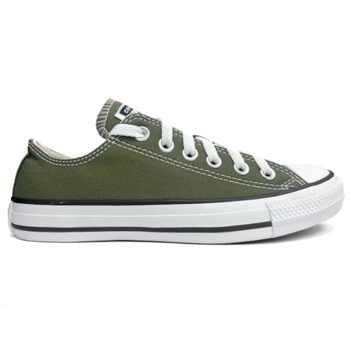Detalhe - Tênis All Star Chuck Taylor Seasonal Ct0420 Verde Oliva