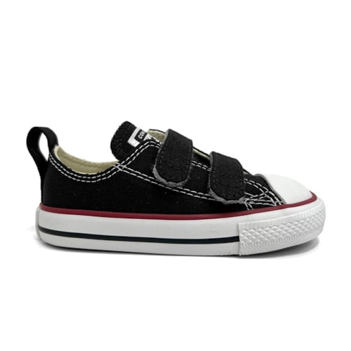 Detalhe - Tênis All Star Infantil Casual Lona Ck1041 Chuck Taylor Preto