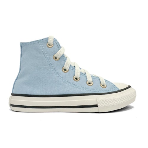 Detalhe - Tênis All Star Infantil Chuck Taylor Ck1286 Azul Super Lua