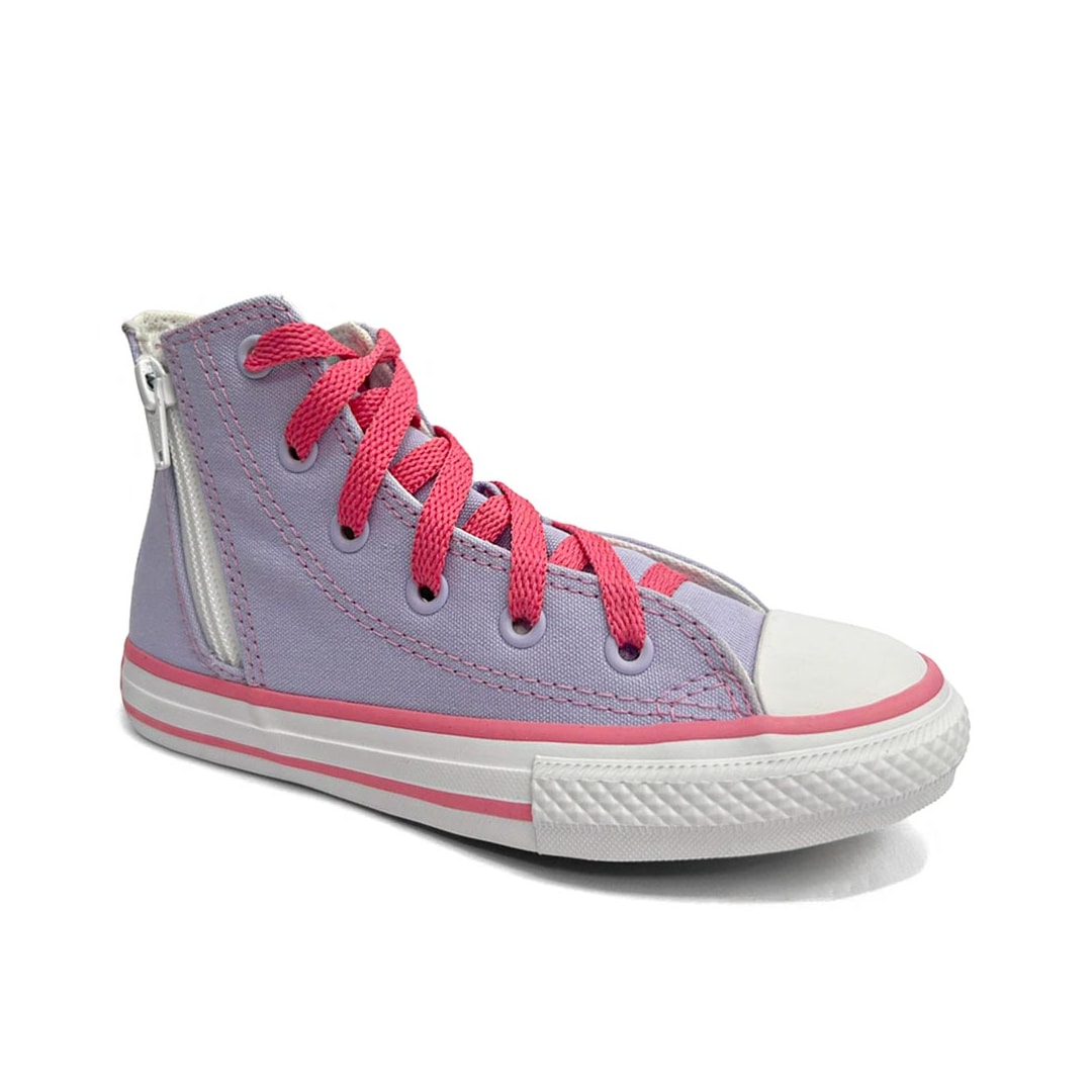 Tênis All Star Infantil Chuck Taylor Side Zip Ck1250 Lilas Tênis All Star Infantil Chuck Taylor Side Zip Ck1250 Lilas