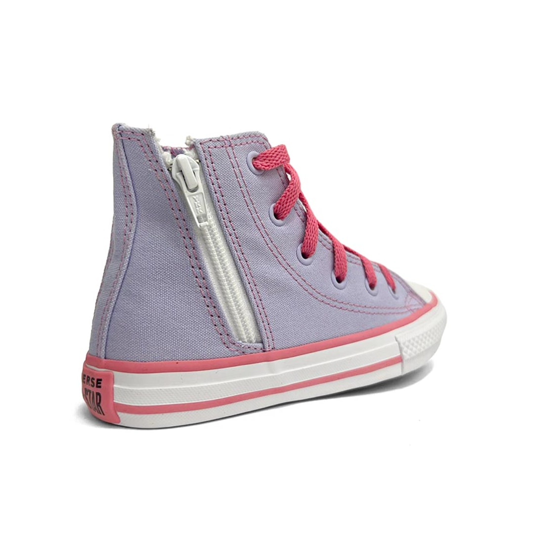 Tênis All Star Infantil Chuck Taylor Side Zip Ck1250 Lilas Tênis All Star Infantil Chuck Taylor Side Zip Ck1250 Lilas