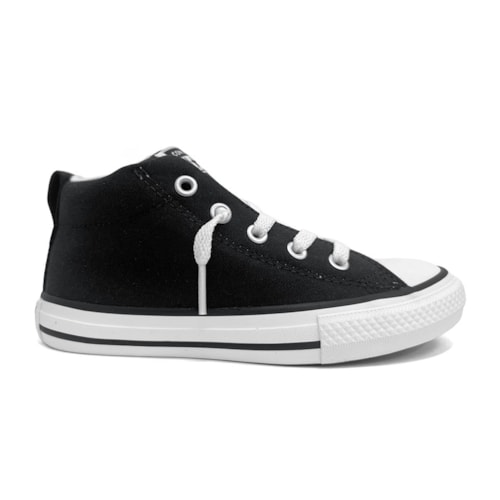 Detalhe - Tênis All Star Infantil Chuck Taylor Street Ck1234 Preto
