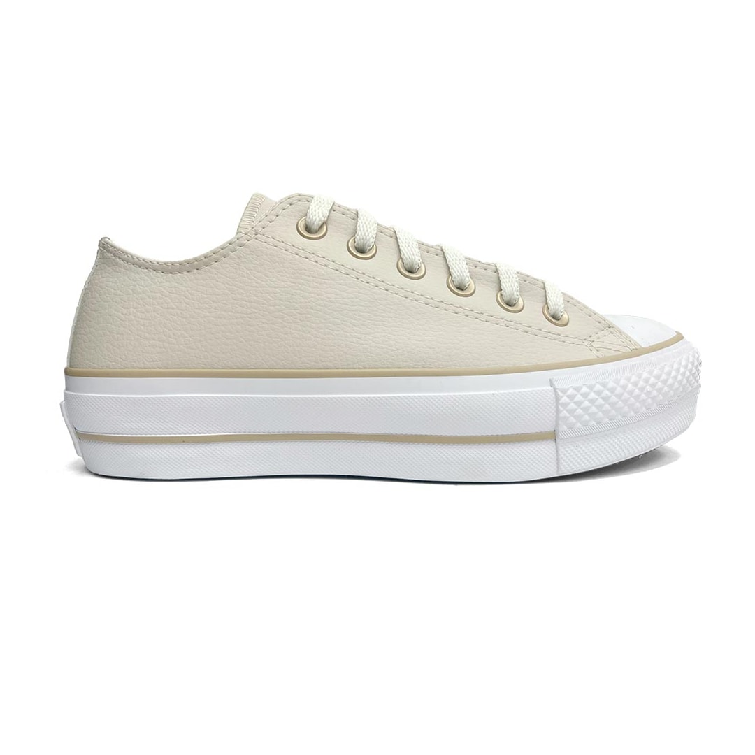 Tênis All Star Plataforma Chuck Taylor Ct0983 Nude Bege Claro